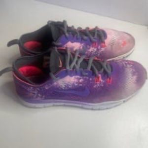 Nike Free TR Fit 4 Galaxy Purple Women's US Size 7.5 / 629832-101 Running Sneake